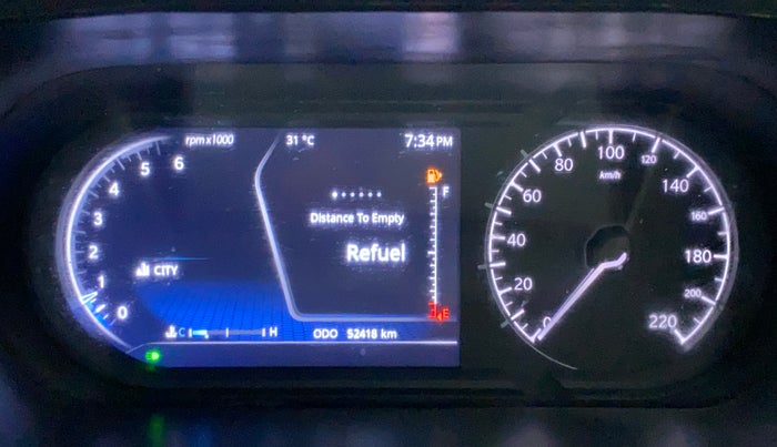 2019 Tata Harrier XZ 2.0L, Diesel, Manual, 52,622 km, Odometer Image