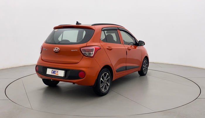 2018 Hyundai Grand i10 SPORTZ AT 1.2 KAPPA VTVT, Petrol, Automatic, 70,727 km, Right Back Diagonal