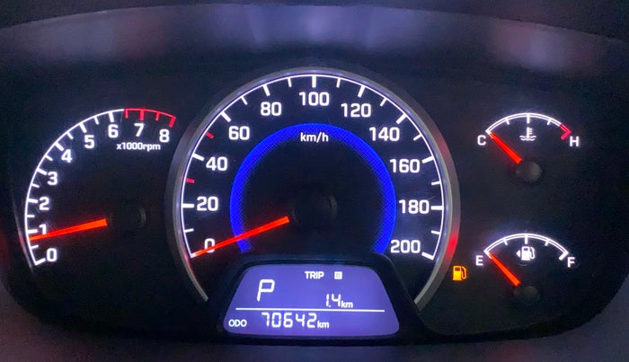 2018 Hyundai Grand i10 SPORTZ AT 1.2 KAPPA VTVT, Petrol, Automatic, 70,727 km, Odometer Image