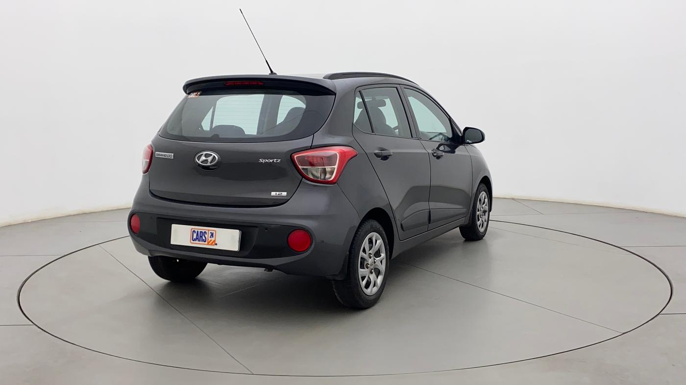 2019 Hyundai Grand i10 SPORTZ 1.2 KAPPA VTVT, Petrol, Manual, 23,424 km, Right Back Diagonal