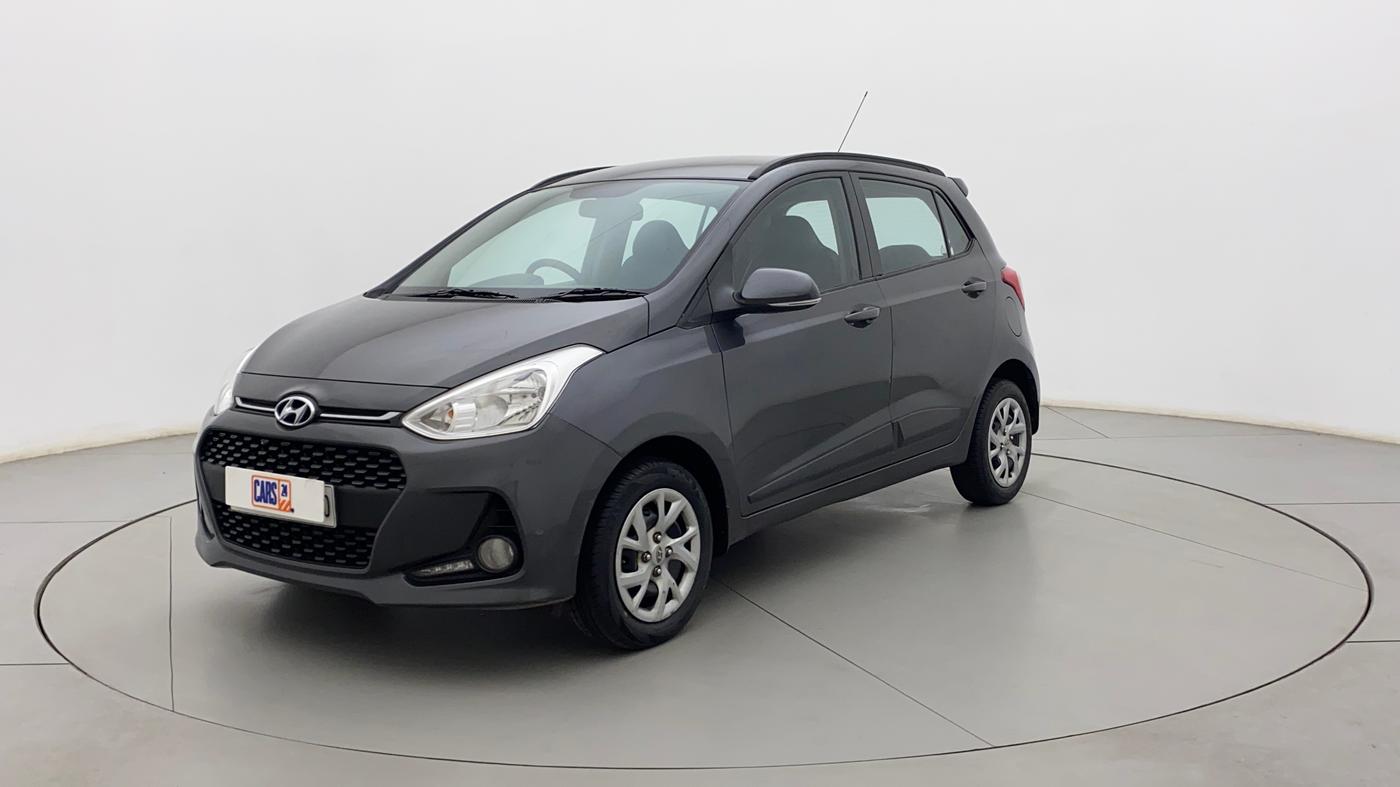 2019 Hyundai Grand i10 SPORTZ 1.2 KAPPA VTVT, Petrol, Manual, 23,424 km, Left Front Diagonal