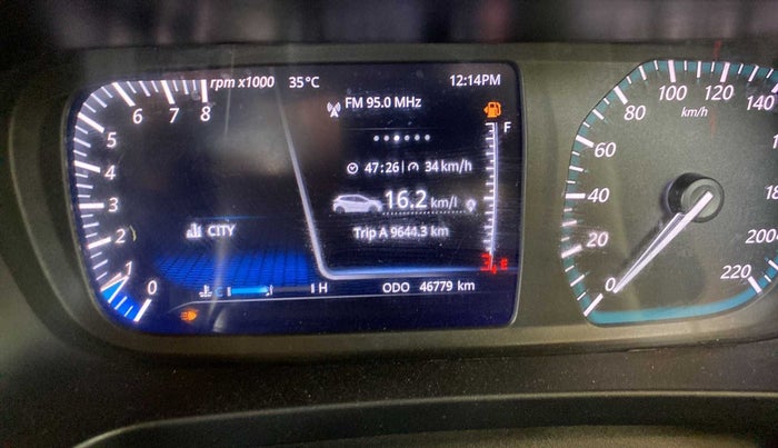 2021 Tata ALTROZ XZ PETROL, Petrol, Manual, 46,752 km, Odometer Image