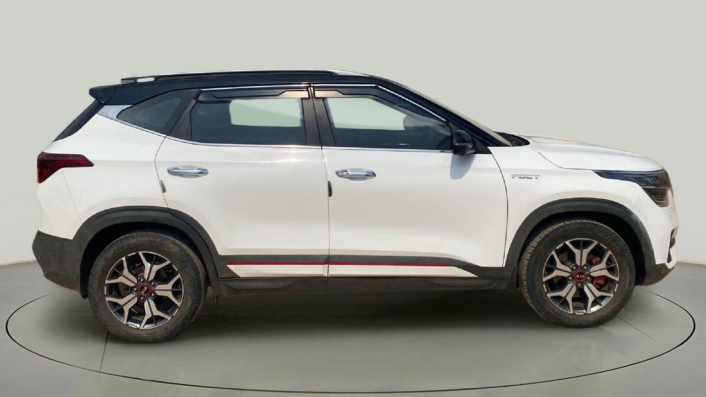 2021 KIA SELTOS GTX PLUS 1.4 PETROL DCT DUAL TONE, Petrol, Automatic, 30,414 km, Right Side View