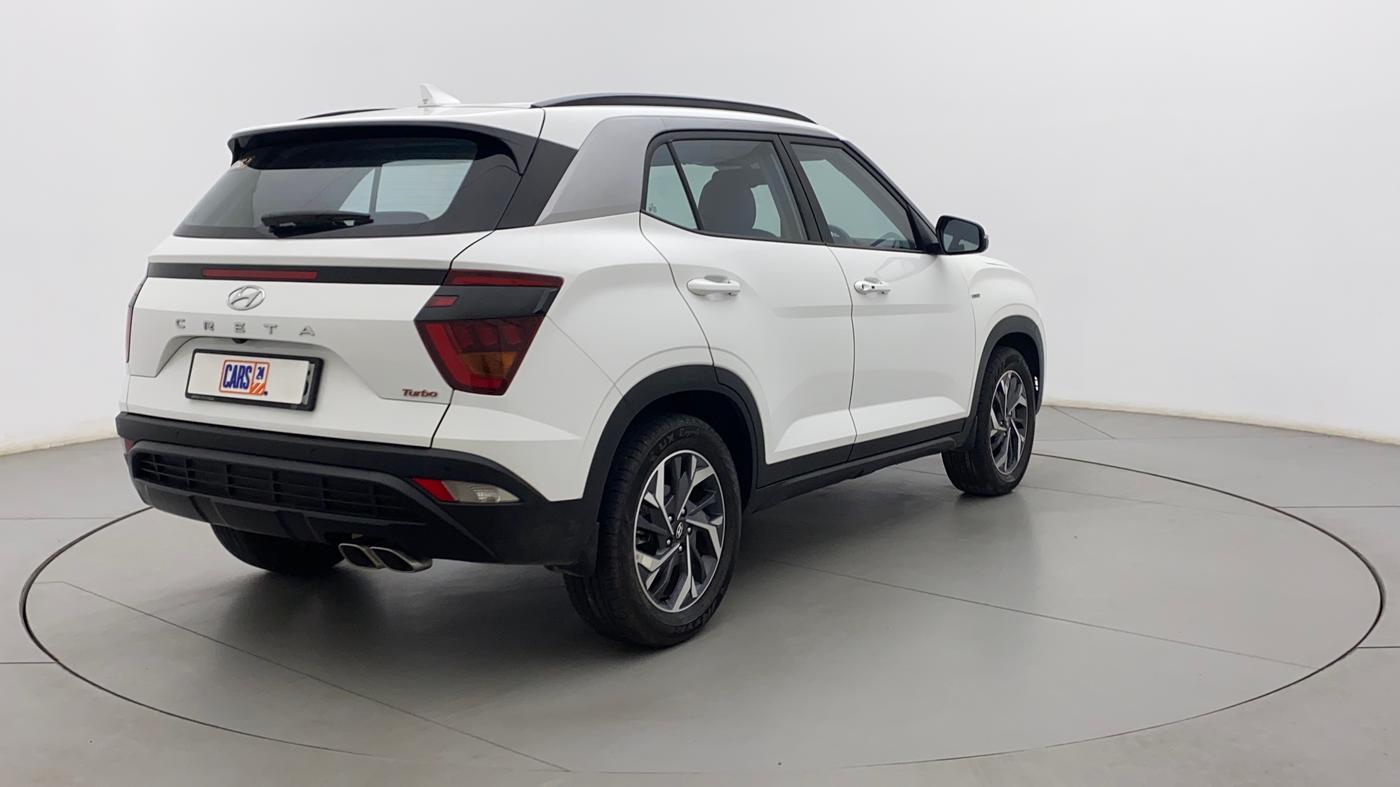 2022 Hyundai Creta SX (O) 1.4 TURBO DCT, Petrol, Automatic, 8,909 km, Right Back Diagonal