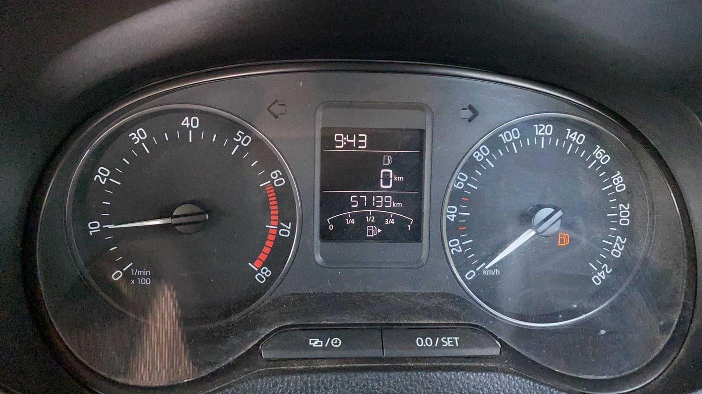 2020 Skoda Rapid STYLE TSI, Petrol, Manual, 57,114 km, Odometer Image