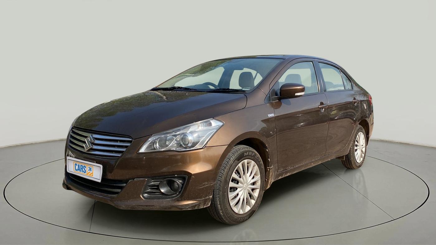 2016 Maruti Ciaz VDI+ SHVS, CNG, Manual, 1,04,360 km, Left Front Diagonal
