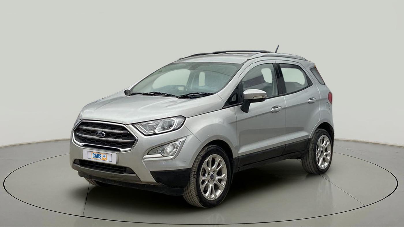 2018 Ford Ecosport TITANIUM + 1.5L PETROL AT, Petrol, Automatic, 50,402 km, Left Front Diagonal