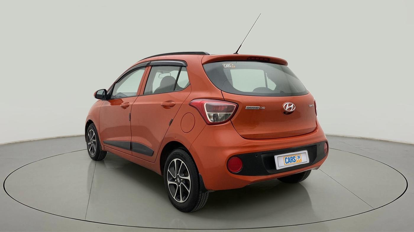 2018 Hyundai Grand i10 SPORTZ AT 1.2 KAPPA VTVT, Petrol, Automatic, 50,840 km, Left Back Diagonal