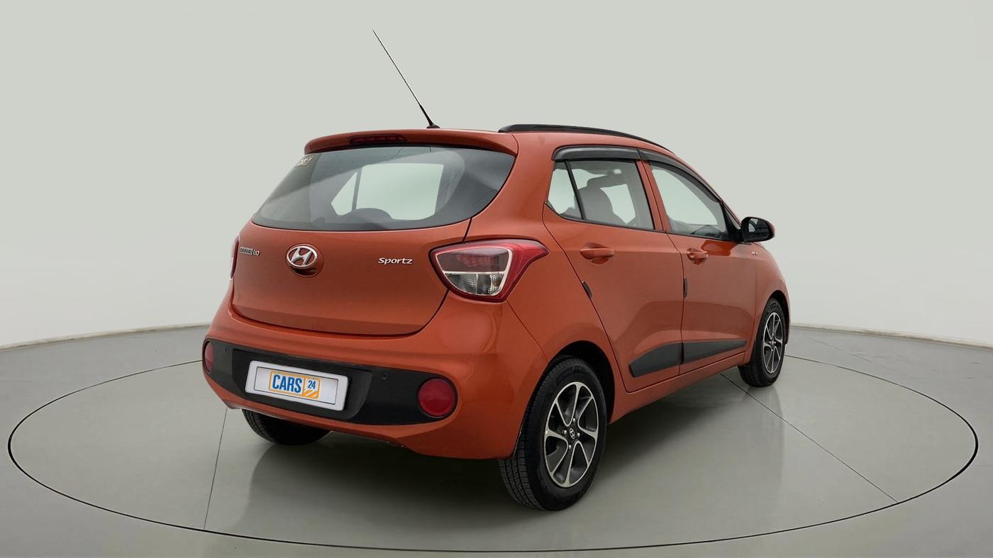 2018 Hyundai Grand i10 SPORTZ AT 1.2 KAPPA VTVT, Petrol, Automatic, 50,840 km, Right Back Diagonal