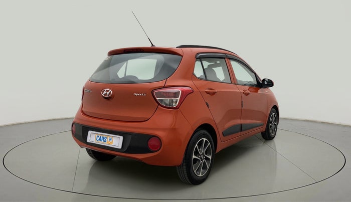 2018 Hyundai Grand i10 SPORTZ AT 1.2 KAPPA VTVT, Petrol, Automatic, 50,840 km, Right Back Diagonal