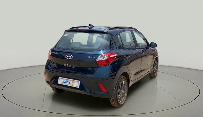 2021 Hyundai GRAND I10 NIOS SPORTZ AMT 1.2 KAPPA VTVT, Petrol, Automatic, 10,826 km, Right Back Diagonal