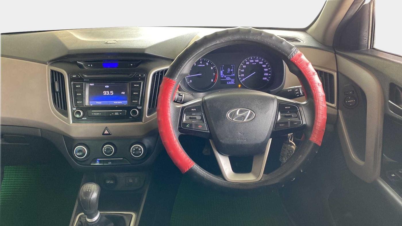 2017 Hyundai Creta E PLUS 1.6 PETROL, Petrol, Manual, 63,704 km, Steering Wheel Close Up