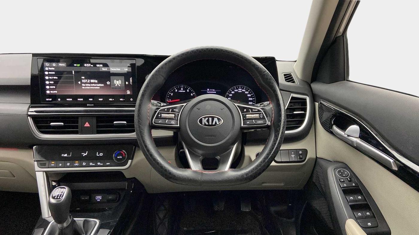 2021 KIA SELTOS HTX 1.5 PETROL, Petrol, Manual, 32,579 km, Steering Wheel Close Up