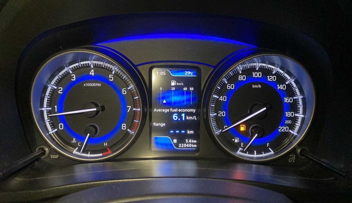 2020 Toyota Glanza V, Petrol, Manual, 22,035 km, Odometer Image
