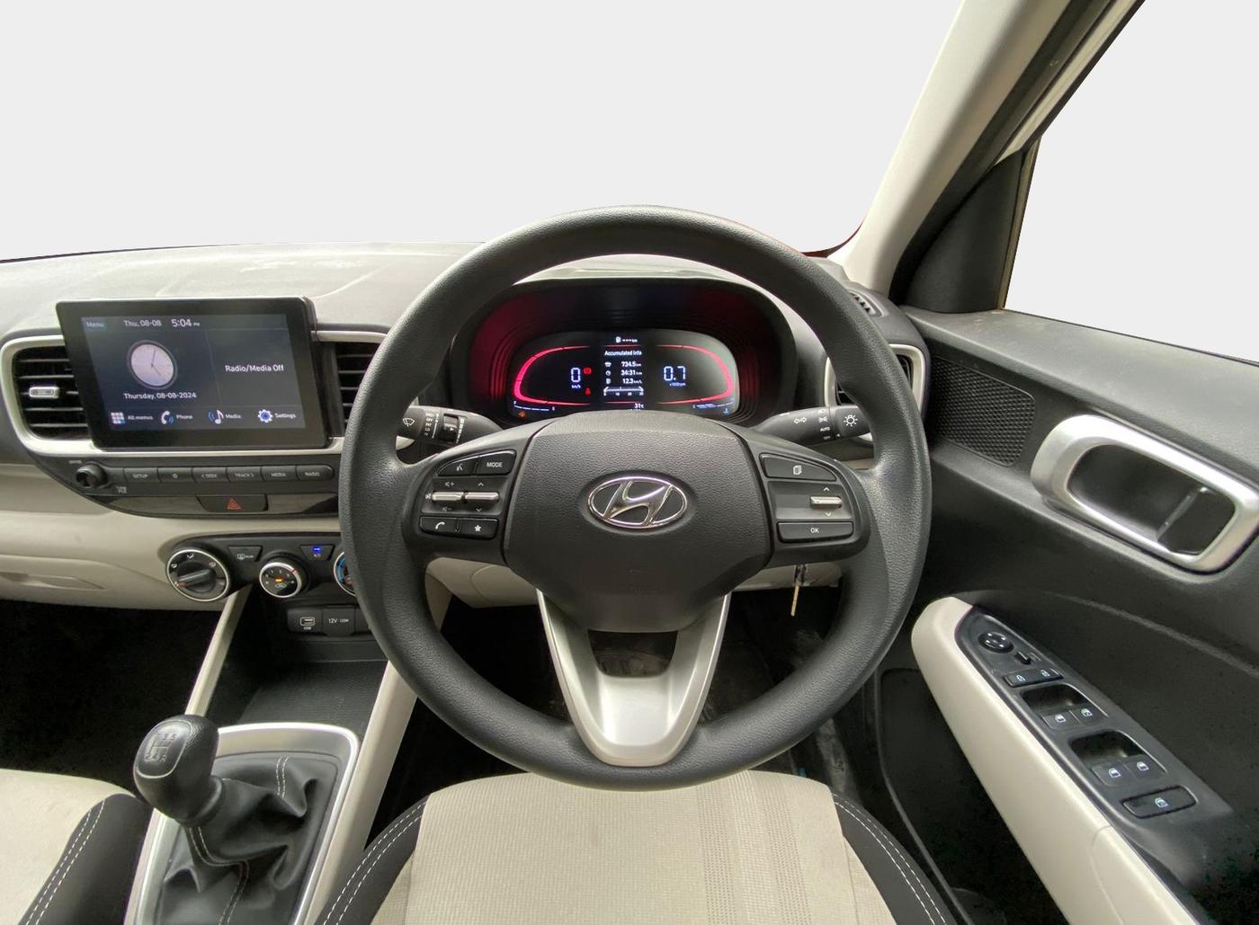 2022 Hyundai VENUE S(O) 1.2, Petrol, Manual, 10,208 km, Steering Wheel Close Up