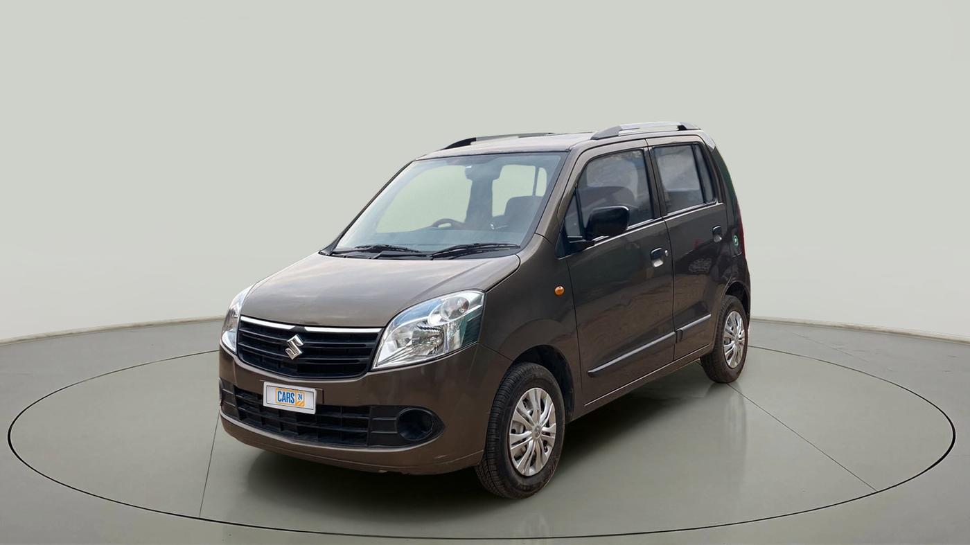 2012 Maruti Wagon R 1.0 LXI, CNG, Manual, 61,467 km, Left Front Diagonal