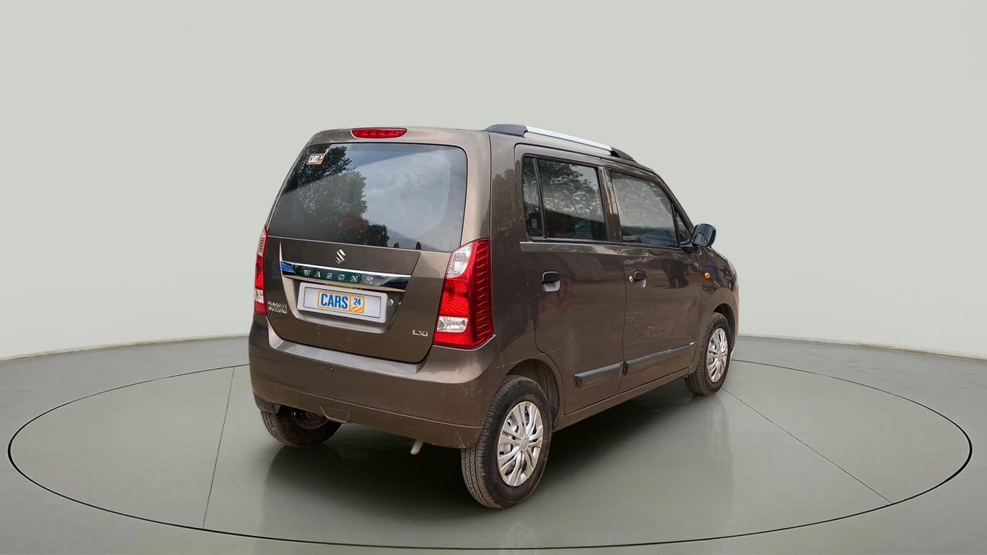 2012 Maruti Wagon R 1.0 LXI, CNG, Manual, 61,467 km, Right Back Diagonal