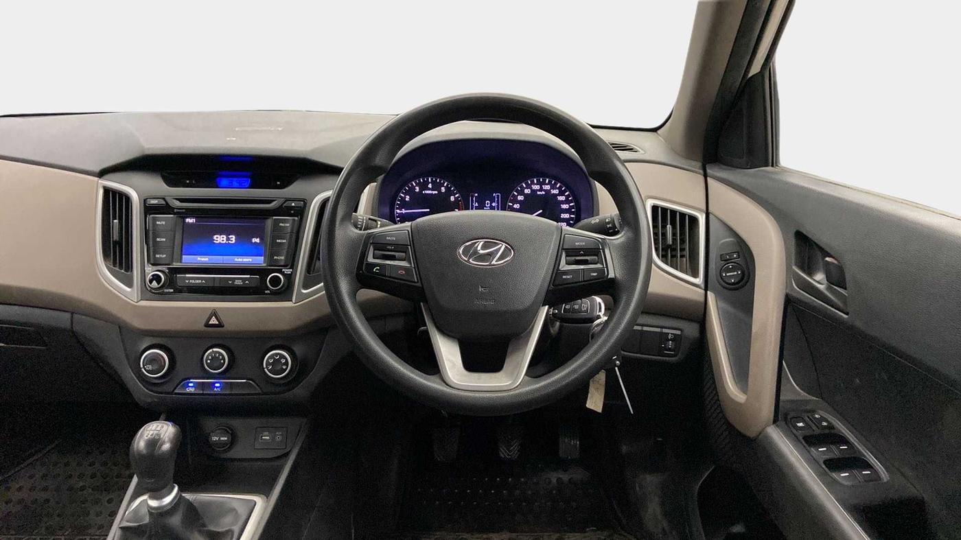 2017 Hyundai Creta E PLUS 1.6 PETROL, Petrol, Manual, 60,310 km, Steering Wheel Close Up