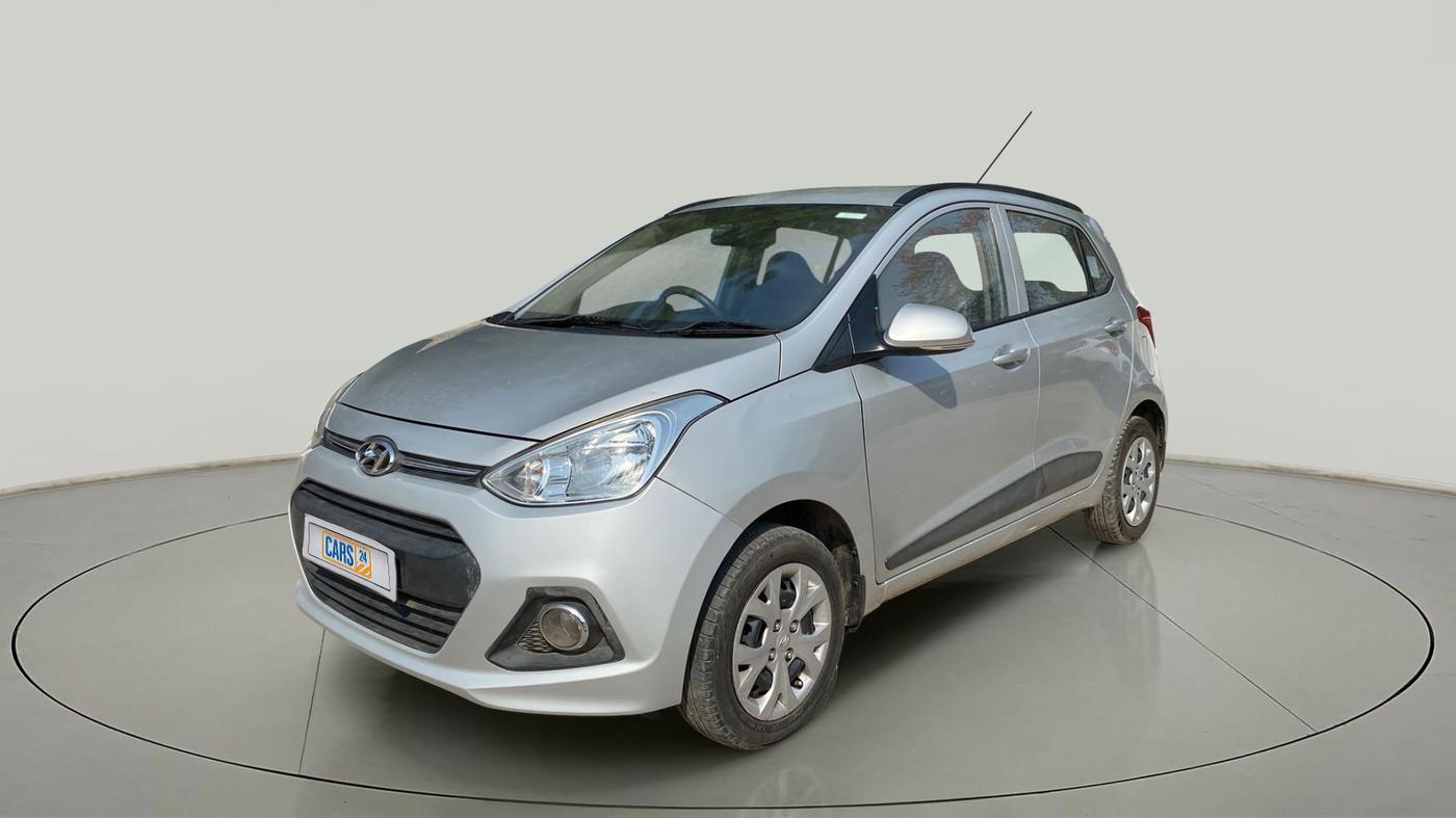 2015 Hyundai Grand i10 SPORTZ 1.2 KAPPA VTVT, Petrol, Manual, 90,575 km, Left Front Diagonal