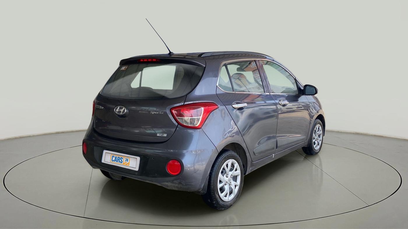 2017 Hyundai Grand i10 SPORTZ 1.2 KAPPA VTVT, Petrol, Manual, 30,447 km, Right Back Diagonal
