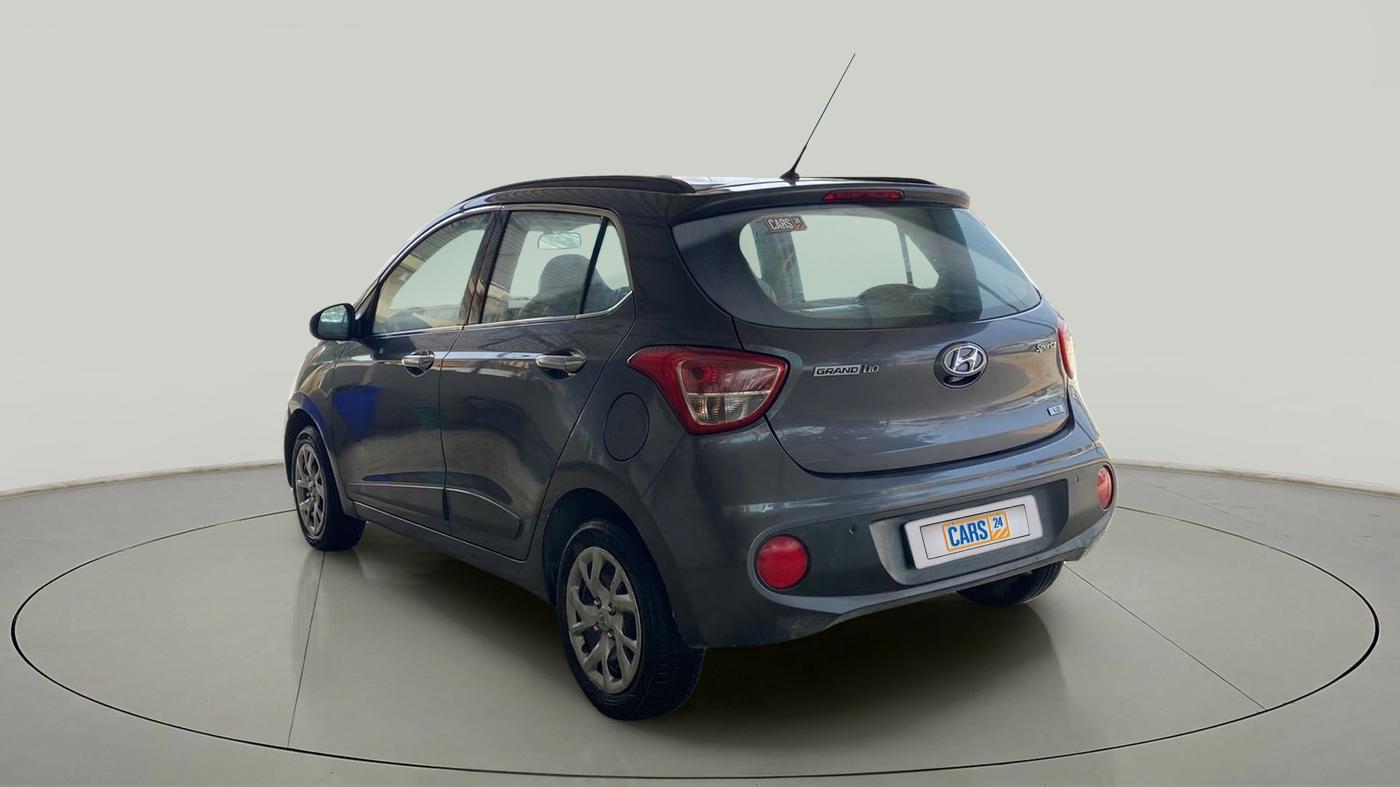 2017 Hyundai Grand i10 SPORTZ 1.2 KAPPA VTVT, Petrol, Manual, 30,447 km, Left Back Diagonal