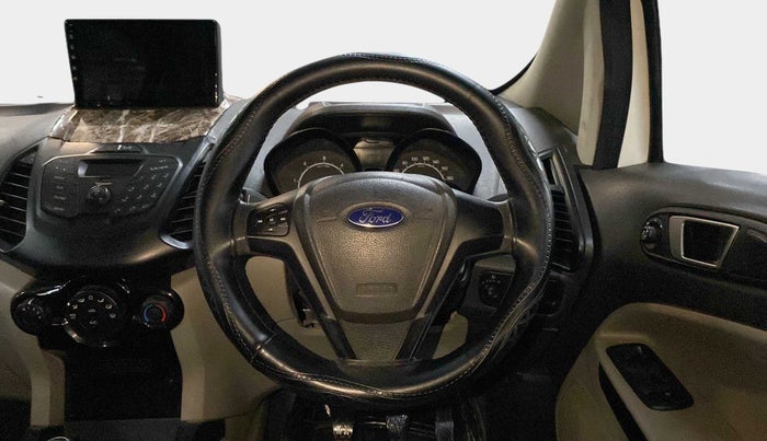 2017 Ford Ecosport TREND 1.5L DIESEL, Diesel, Manual, 1,09,433 km, Steering Wheel Close Up