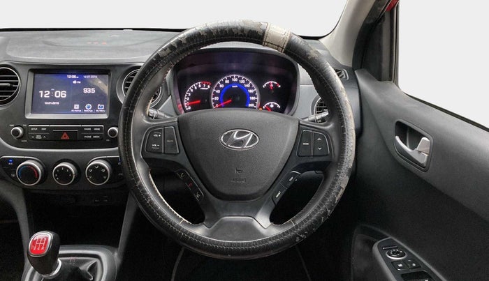 2018 Hyundai Grand i10 SPORTZ 1.2 KAPPA VTVT DUAL TONE, Petrol, Manual, 54,879 km, Steering Wheel Close Up