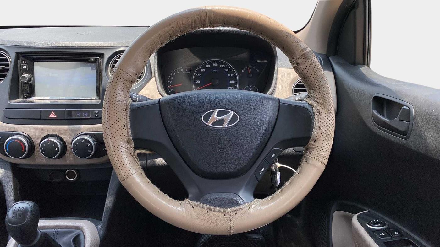 2014 Hyundai Grand i10 MAGNA 1.2 KAPPA VTVT, Petrol, Manual, 32,705 km, Steering Wheel Close Up