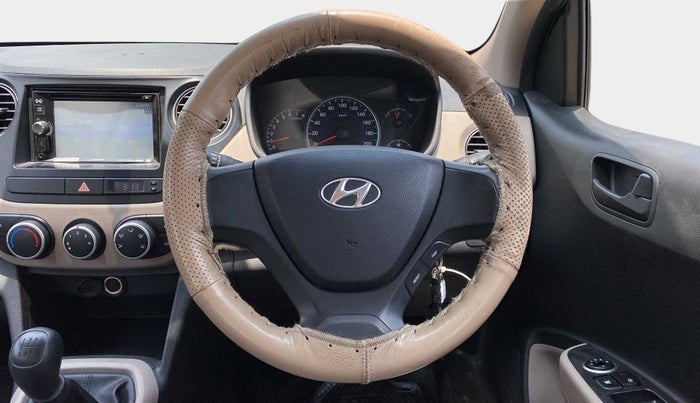 2014 Hyundai Grand i10 MAGNA 1.2 KAPPA VTVT, Petrol, Manual, 32,705 km, Steering Wheel Close Up