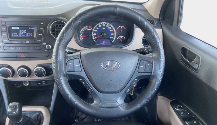 2019 Hyundai Grand i10 MAGNA 1.2 KAPPA VTVT, CNG, Manual, 68,773 km, Steering Wheel Close Up