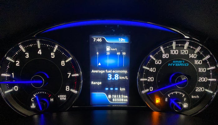 2018 Maruti Ciaz ALPHA 1.5 SHVS PETROL, Petrol, Manual, 60,500 km, Odometer Image