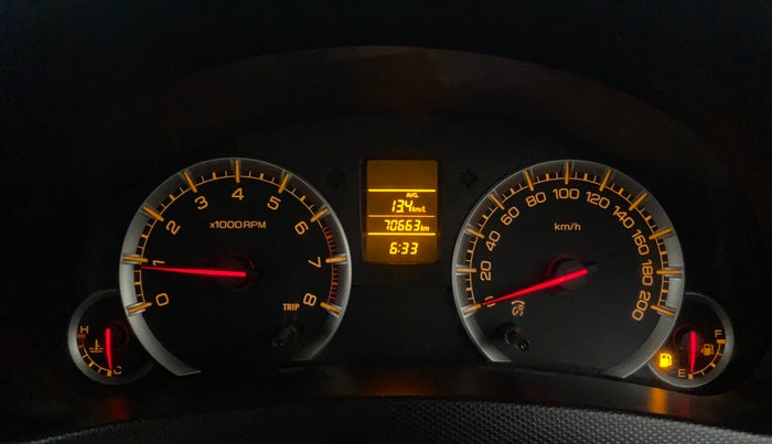 2016 Maruti Swift Dzire VXI (O), Petrol, Manual, 70,762 km, Odometer Image