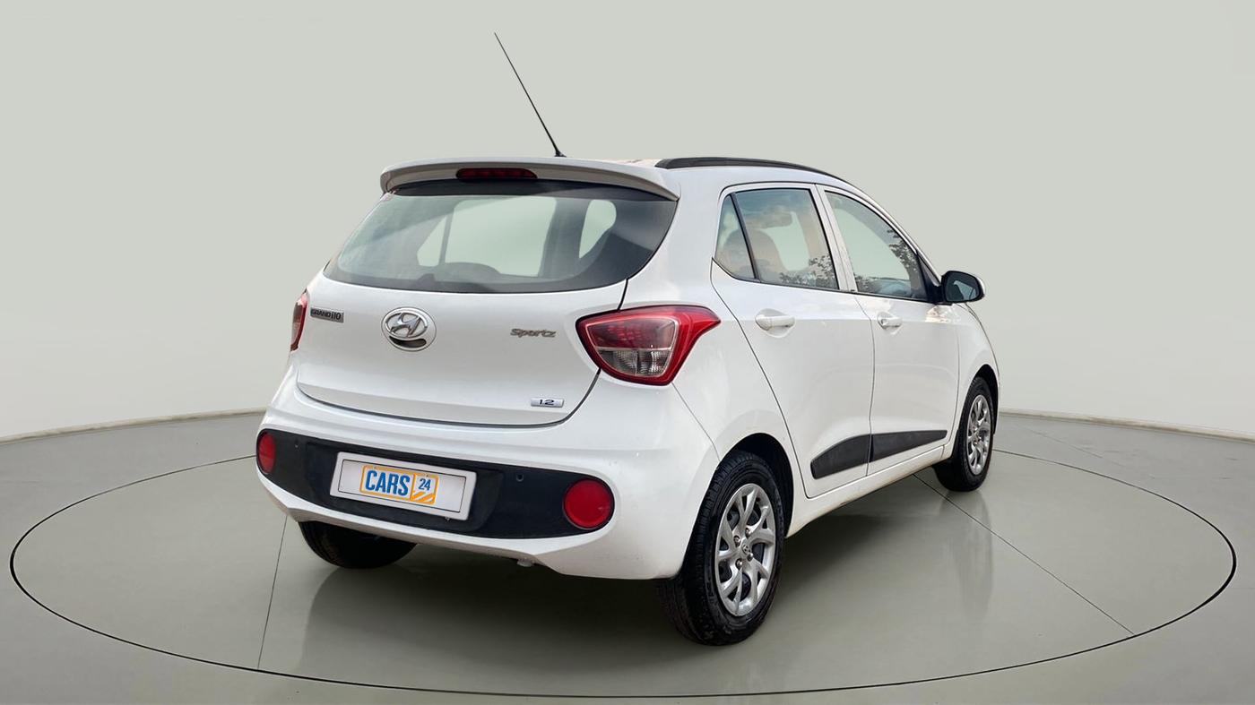 2019 Hyundai Grand i10 SPORTZ 1.2 KAPPA VTVT, Petrol, Manual, 68,753 km, Right Back Diagonal