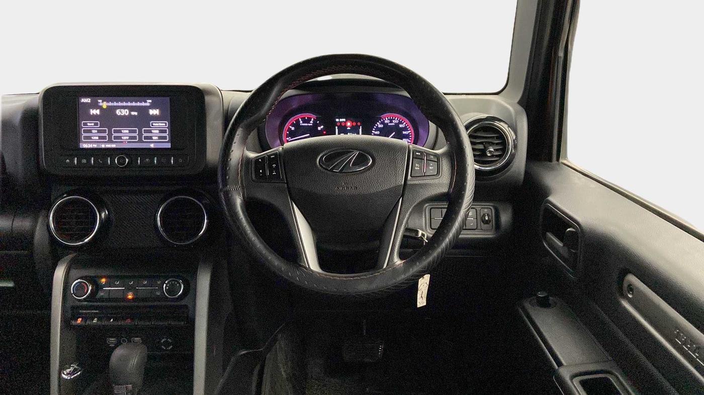 2021 Mahindra Thar LX PETROL HT 4WD AT, Petrol, Automatic, 38,990 km, Steering Wheel Close Up