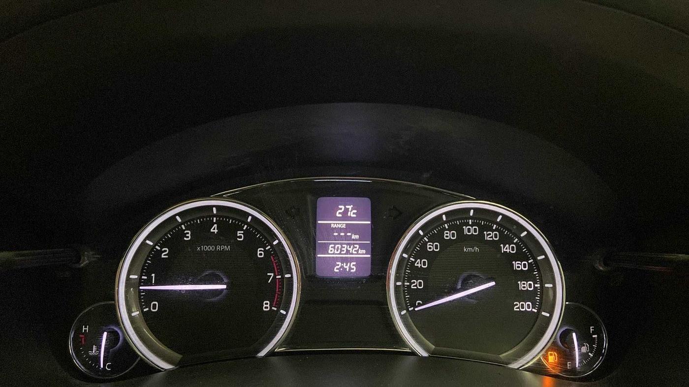 2016 Maruti Ciaz VXI, Petrol, Manual, 60,558 km, Odometer Image