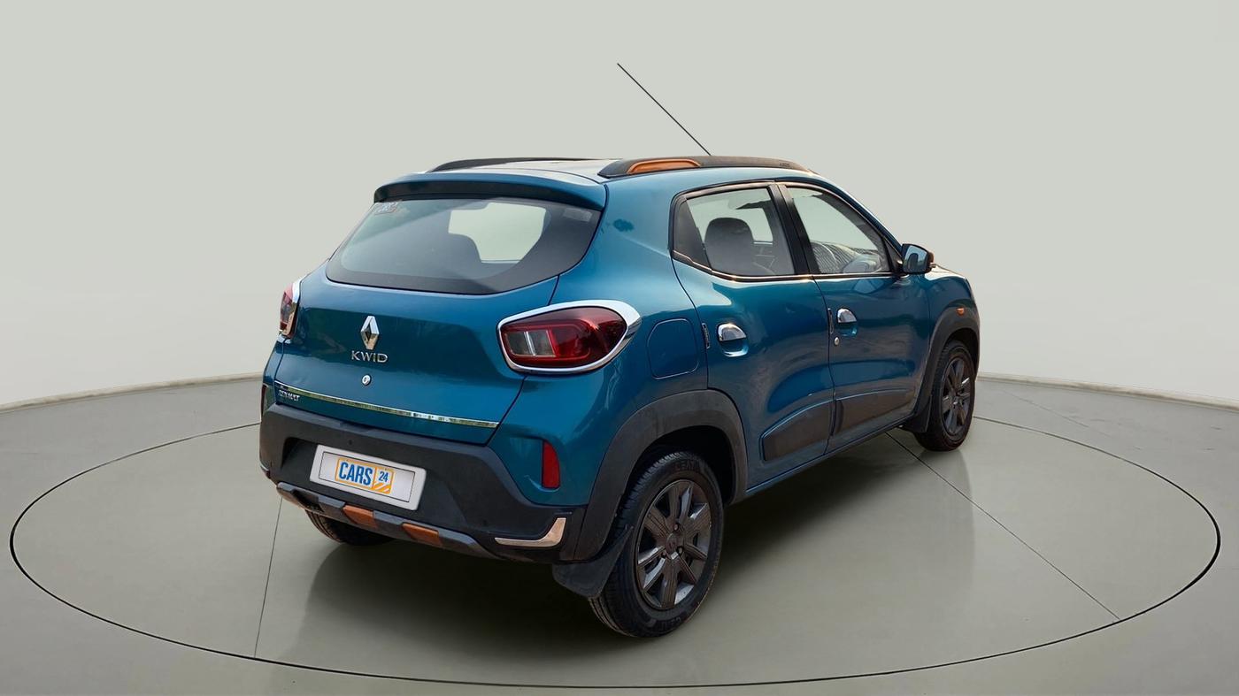 2019 Renault Kwid CLIMBER 1.0 (O), Petrol, Manual, 19,853 km, Right Back Diagonal