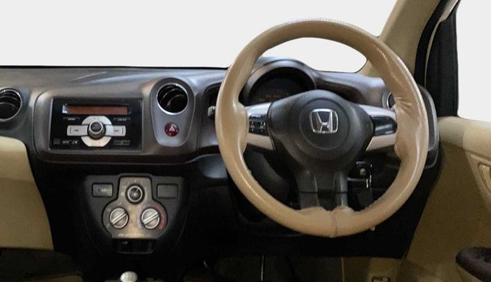 2013 Honda Amaze 1.2L I-VTEC S, Petrol, Manual, 1,00,006 km, Steering Wheel Close Up