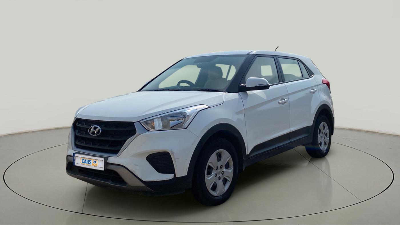 2018 Hyundai Creta E PLUS 1.6 PETROL, Petrol, Manual, 58,009 km, Left Front Diagonal