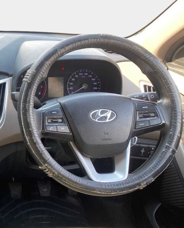 2018 Hyundai Creta E PLUS 1.6 PETROL, Petrol, Manual, 58,009 km, Steering Wheel Close Up