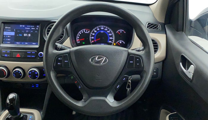 2017 Hyundai Grand i10 SPORTZ (O) AT 1.2 KAPPA VTVT, Petrol, Automatic, 97,032 km, Steering Wheel Close Up