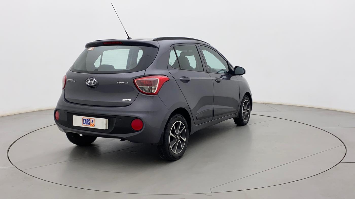 2017 Hyundai Grand i10 SPORTZ (O) AT 1.2 KAPPA VTVT, Petrol, Automatic, 97,032 km, Right Back Diagonal
