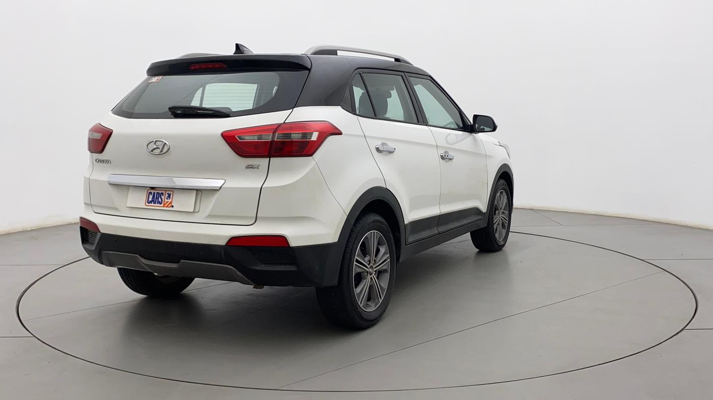 2017 Hyundai Creta SX PLUS 1.6 PETROL, Petrol, Manual, 73,300 km, Right Back Diagonal