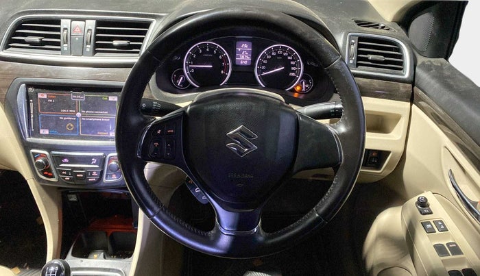 2017 Maruti Ciaz ALPHA 1.4 PETROL, Petrol, Manual, 73,672 km, Steering Wheel Close Up