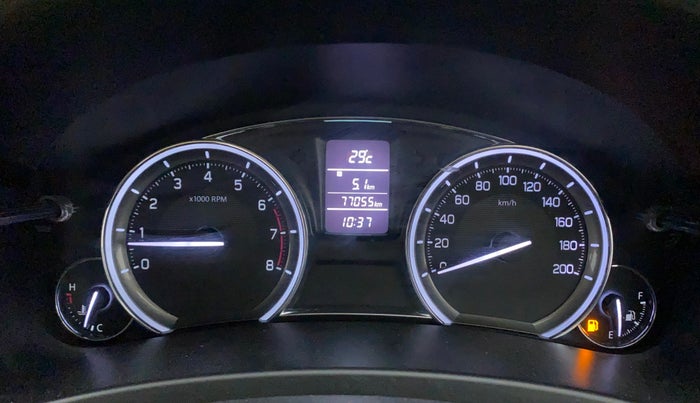 2017 Maruti Ciaz ZETA 1.4  MT PETROL, Petrol, Manual, 77,170 km, Odometer Image