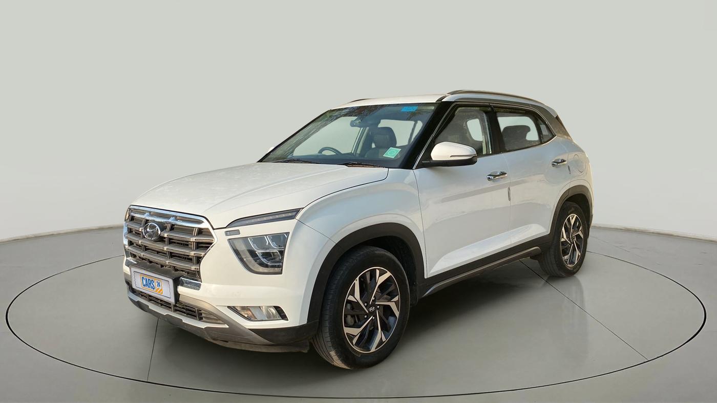 2021 Hyundai Creta SX (O) AT 1.5 DIESEL, Diesel, Automatic, 51,078 km, Left Front Diagonal