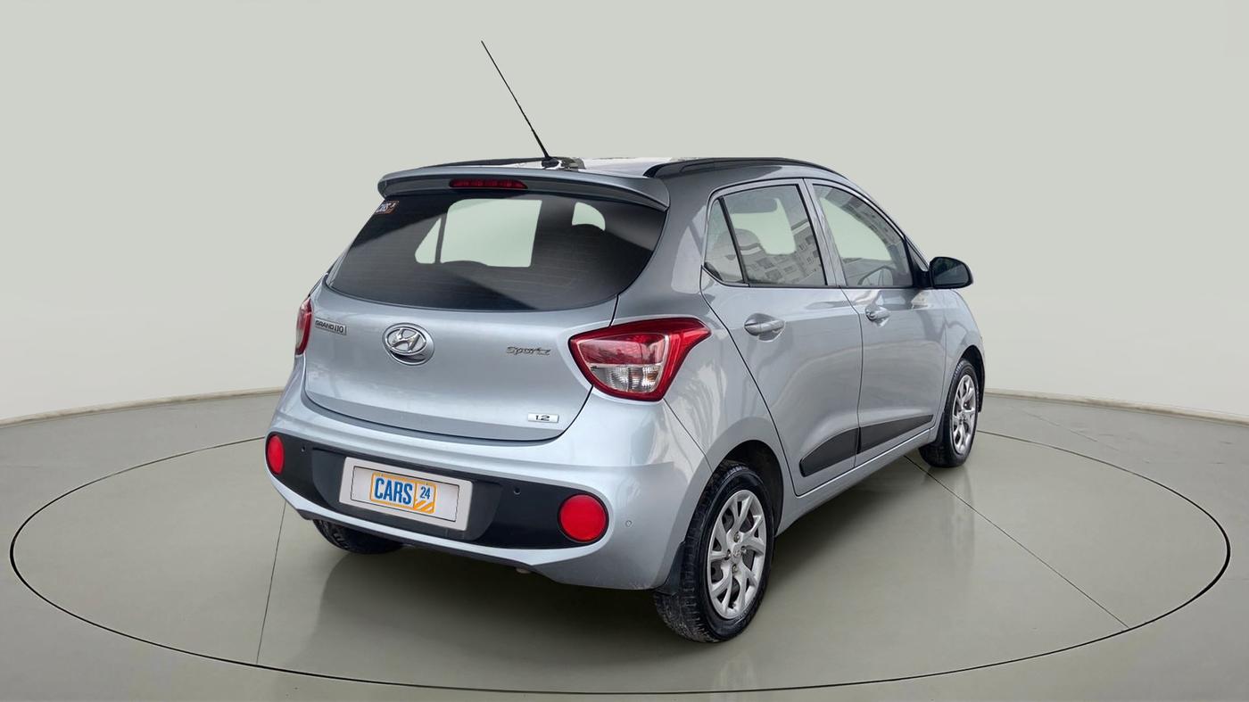 2019 Hyundai Grand i10 SPORTZ 1.2 KAPPA VTVT, Petrol, Manual, 31,970 km, Right Back Diagonal