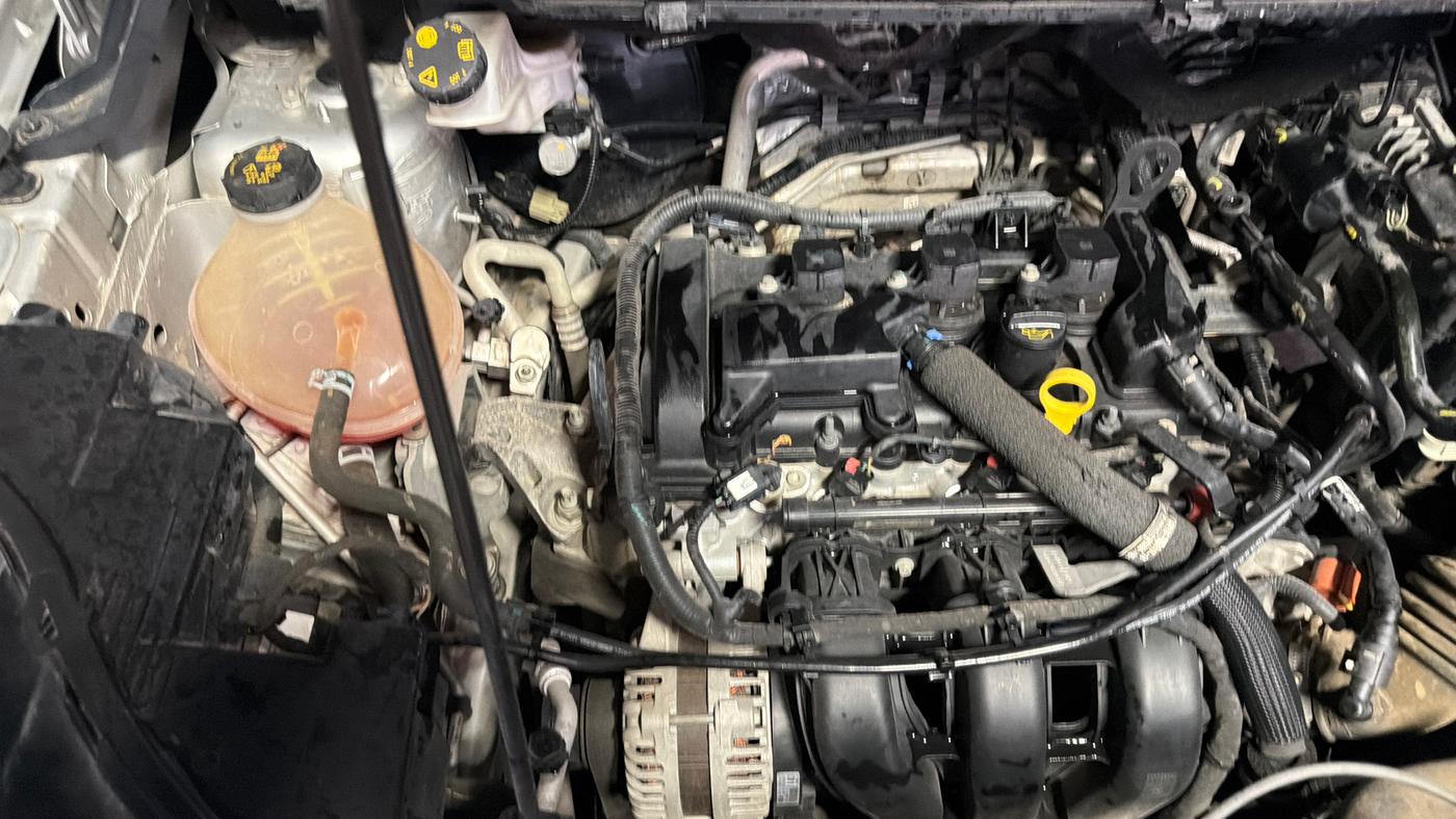 2019 Ford Ecosport TITANIUM + 1.5L PETROL AT, Petrol, Automatic, 43,554 km, Engine View - Right