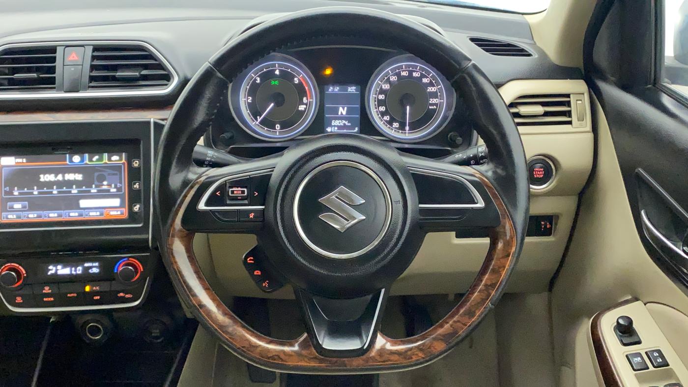 2017 Maruti Dzire ZDI PLUS AMT, Diesel, Automatic, 68,204 km, Steering Wheel Close Up