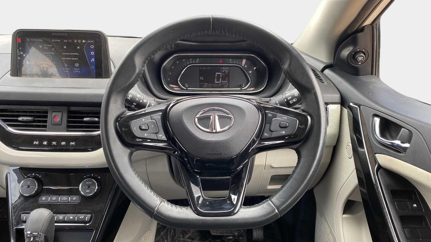 2022 Tata NEXON XZA PLUS (HS) PETROL, Petrol, Automatic, 11,632 km, Steering Wheel Close Up