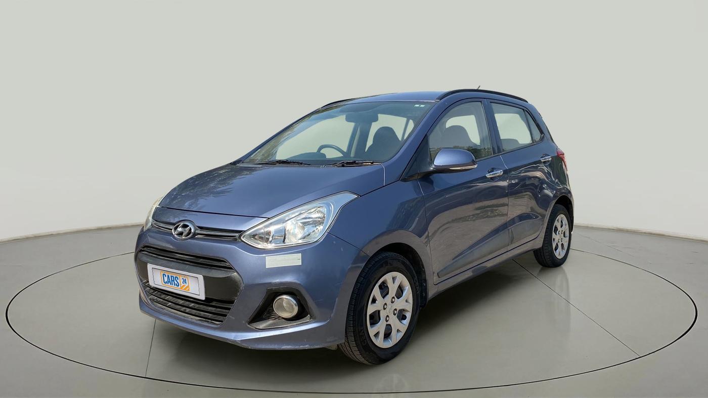 2014 Hyundai Grand i10 SPORTZ 1.2 KAPPA VTVT, Petrol, Manual, 41,442 km, Left Front Diagonal